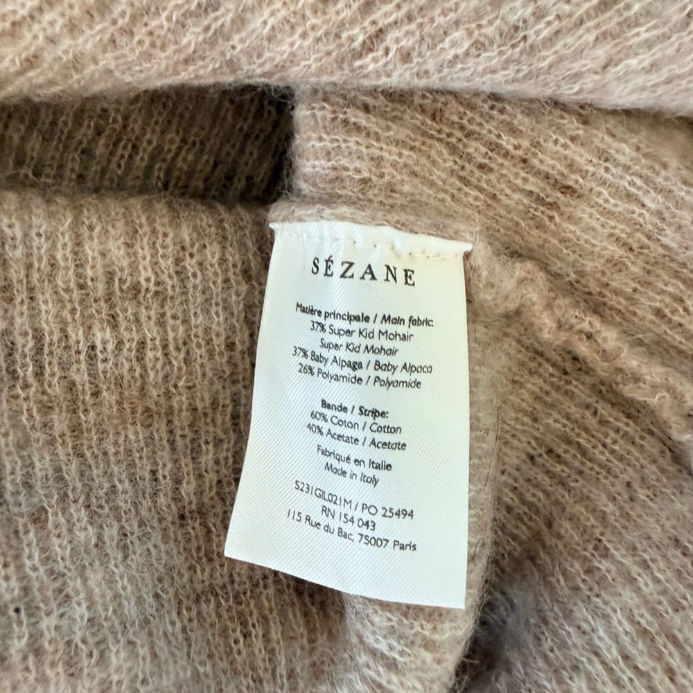 Sezane Barry Cardigan Light Beige - Picture 5 of 6